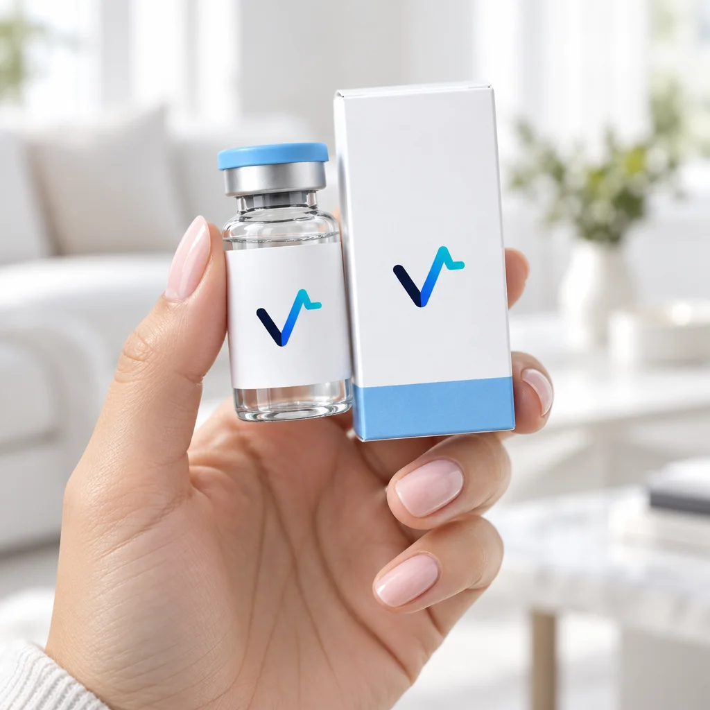 Lipo-C Pulse Shot held in hand