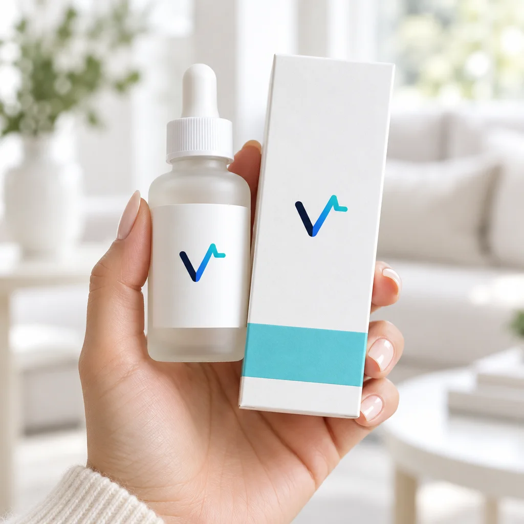 Rootline Scalp Solution held in hand