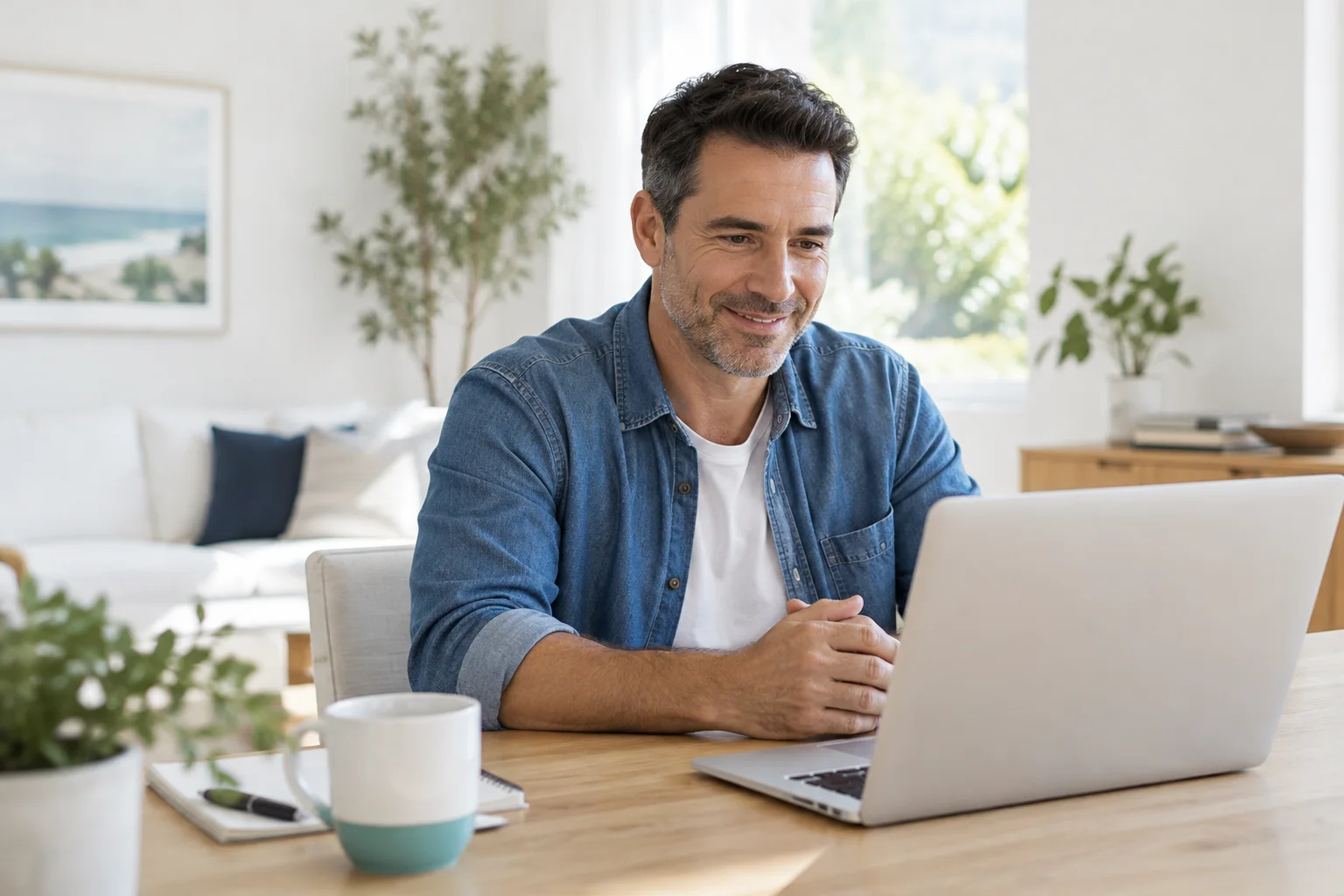 A patient on a secure video visit with a licensed provider
